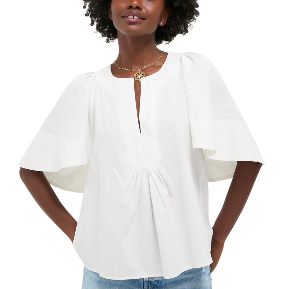Pomander Place White Finley Flutter Sleeve Top NWT - 2XL